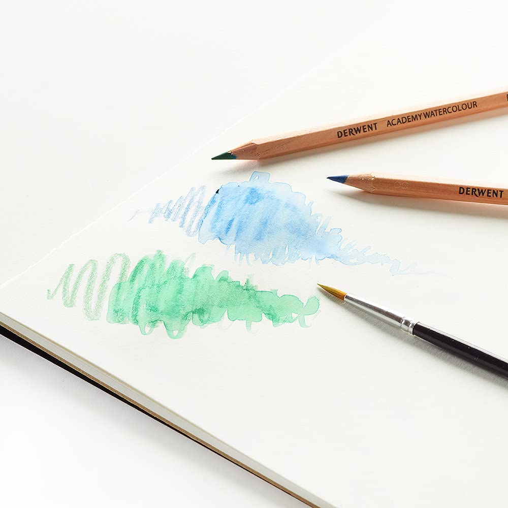 Derwent Academy Watercolor Pencils, 3.3mm Core, Metal Tin, 24 Count (2301942) - Image 4