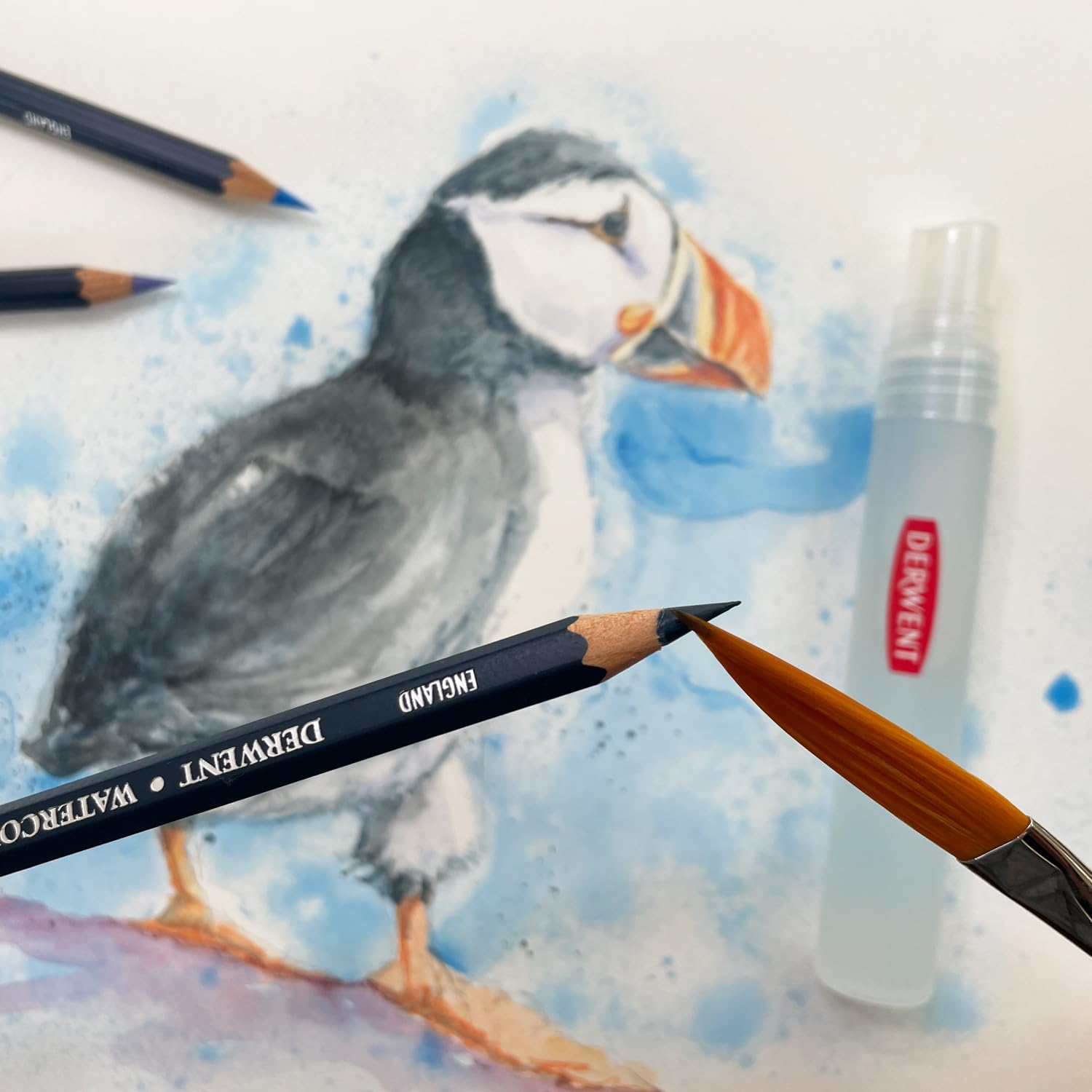 Derwent Colored Pencils, WaterColour, Water Color Pencils, Drawing, Art, Wooden Box, 48 Count (0700758) - Image 7
